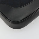 GUCCI GG Canvas Jackie Shoulder Bag Black Silver 001.3306 Auth BA13943-11
