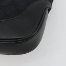 GUCCI GG Canvas Jackie Shoulder Bag Black Silver 001.3306 Auth BA13943-12