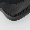 GUCCI GG Canvas Jackie Shoulder Bag Black Silver 001.3306 Auth BA13943-13
