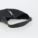 GUCCI GG Canvas Jackie Shoulder Bag Black Silver 001.3306 Auth BA13943-7
