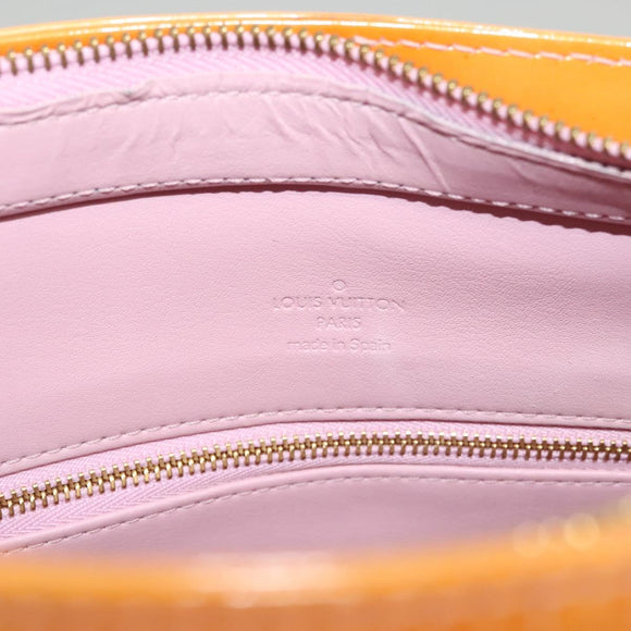 LOUIS VUITTON Monogram Vernis Houston Bag Marshmallow Pink M91302 LV Auth BA1395