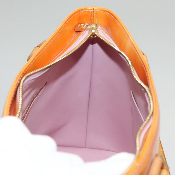 LOUIS VUITTON Monogram Vernis Houston Bag Marshmallow Pink M91302 LV Auth BA1395