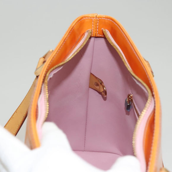 LOUIS VUITTON Monogram Vernis Houston Bag Marshmallow Pink M91302 LV Auth BA1395