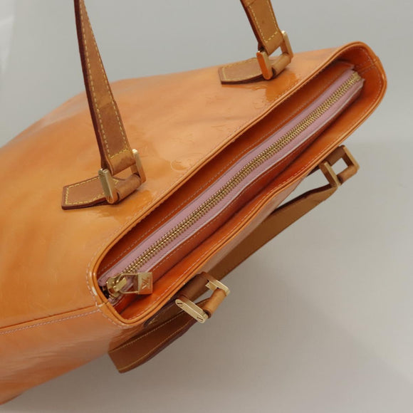 LOUIS VUITTON Monogram Vernis Houston Bag Marshmallow Pink M91302 LV Auth BA1395