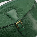 LOUIS VUITTON Epi Jeune Fille MM Shoulder Bag Green M52154 LV Auth BA13953A-18