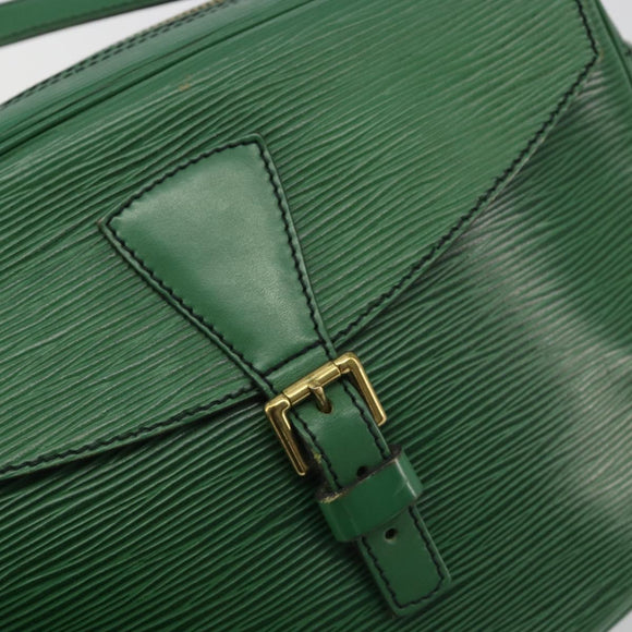 LOUIS VUITTON Epi Jeune Fille MM Shoulder Bag Green M52154 LV Auth BA13953A