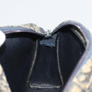Christian Dior Trotter Canvas Shoulder Bag Navy Gold Auth BA13955-18