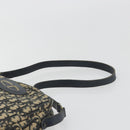 Christian Dior Trotter Canvas Shoulder Bag Navy Gold Auth BA13955-8