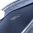 Christian Dior Trotter Canvas Shoulder Bag Navy Gold Auth BA13956-11