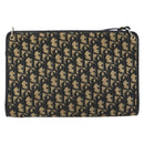 Christian Dior Trotter Canvas Shoulder Bag Navy Gold Auth BA13956-2