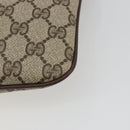 GUCCI GG Supreme Shoulder Bag PVC Leather Beige Gold Auth BA13957-16