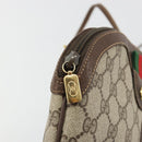 GUCCI GG Supreme Shoulder Bag PVC Leather Beige Gold Auth BA13957-9
