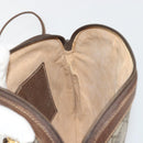 GUCCI GG Supreme Shoulder Bag PVC Leather Beige Gold Auth BA13957-20