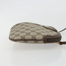 GUCCI GG Supreme Shoulder Bag PVC Leather Beige Gold Auth BA13957-3