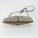 GUCCI GG Supreme Shoulder Bag PVC Leather Beige Gold Auth BA13957-5