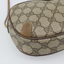 GUCCI GG Supreme Shoulder Bag PVC Leather Beige Gold Auth BA13958-15