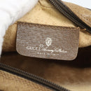 GUCCI GG Supreme Shoulder Bag PVC Leather Beige Gold Auth BA13958-10