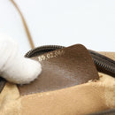 GUCCI GG Supreme Shoulder Bag PVC Leather Beige Gold Auth BA13958-12