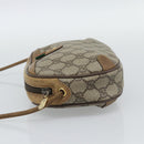 GUCCI GG Supreme Shoulder Bag PVC Leather Beige Gold Auth BA13958-3