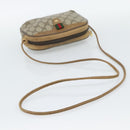 GUCCI GG Supreme Shoulder Bag PVC Leather Beige Gold Auth BA13958-7