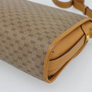 GUCCI Micro GG Shoulder Bag PVC Leather Beige Gold Auth BA13960-16