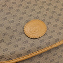 GUCCI Micro GG Shoulder Bag PVC Leather Beige Gold Auth BA13960-18
