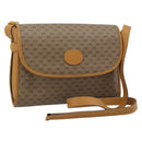 GUCCI Micro GG Shoulder Bag PVC Leather Beige Gold Auth BA13960-1