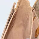 GUCCI Micro GG Shoulder Bag PVC Leather Beige Gold Auth BA13960-22