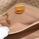 GUCCI Micro GG Shoulder Bag PVC Leather Beige Gold Auth BA13960-23