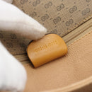 GUCCI Micro GG Shoulder Bag PVC Leather Beige Gold Auth BA13960-12