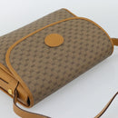 GUCCI Micro GG Shoulder Bag PVC Leather Beige Gold Auth BA13960-6