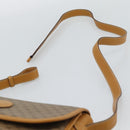 GUCCI Micro GG Shoulder Bag PVC Leather Beige Gold Auth BA13960-14