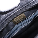 BALLY Chain Tote Bag Leather Black Gold Auth BA13962-11