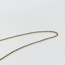 BALLY Chain Shoulder Bag Leather Black Gold Auth BA13963A-8