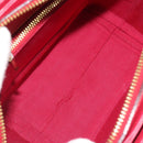 VALENTINO Hand Bag Leather Red Gold Auth BA13964-11