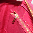 VALENTINO Hand Bag Leather Red Gold Auth BA13964-21