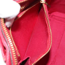VALENTINO Hand Bag Leather Red Gold Auth BA13964-22