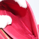 VALENTINO Hand Bag Leather Red Gold Auth BA13964-23