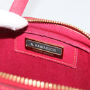VALENTINO Hand Bag Leather Red Gold Auth BA13964-12