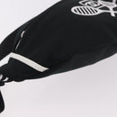 CHANEL Chanel Sports Waist bag Canvas Black White CC Auth BA13965-10