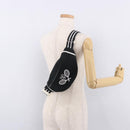 CHANEL Chanel Sports Waist bag Canvas Black White CC Auth BA13965-23