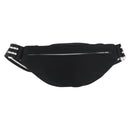CHANEL Chanel Sports Waist bag Canvas Black White CC Auth BA13965-3