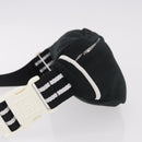 CHANEL Chanel Sports Waist bag Canvas Black White CC Auth BA13965-5