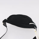 CHANEL Chanel Sports Waist bag Canvas Black White CC Auth BA13965-6