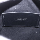 VERSACE Shoulder Bag Leather Black Silver Auth BA13966V-20