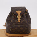 LOUIS VUITTON Monogram Montsouris PM Backpack M51137 LV Auth BA13969V-12