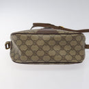 GUCCI GG Supreme Web Sherry Line Bag PVC Beige Gold 89 02 032 Auth BA1397-5