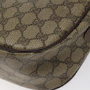 GUCCI GG Supreme Web Sherry Line Bag PVC Beige Gold 89 02 032 Auth BA1397-16