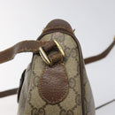 GUCCI GG Supreme Web Sherry Line Bag PVC Beige Gold 89 02 032 Auth BA1397-10