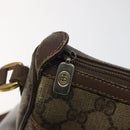 GUCCI GG Supreme Web Sherry Line Bag PVC Beige Gold 89 02 032 Auth BA1397-19